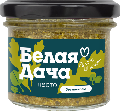 Соус песто БЕЛАЯ ДАЧА Рукола-шпинат, 90г, картинка