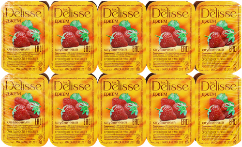 Джем DELISSE Клубника, 20х20г, фото