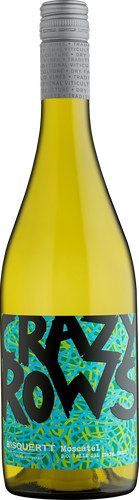 Вино CRAZY ROWS Bisquertt Moscatel Вайе дель Итата ординарное сортовое белое сухое, 0.75л
