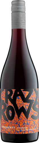 Вино CRAZY ROWS Bisquertt Cinsault Вайе дель Итата выдержанное сортовое красное сухое, 0.75л