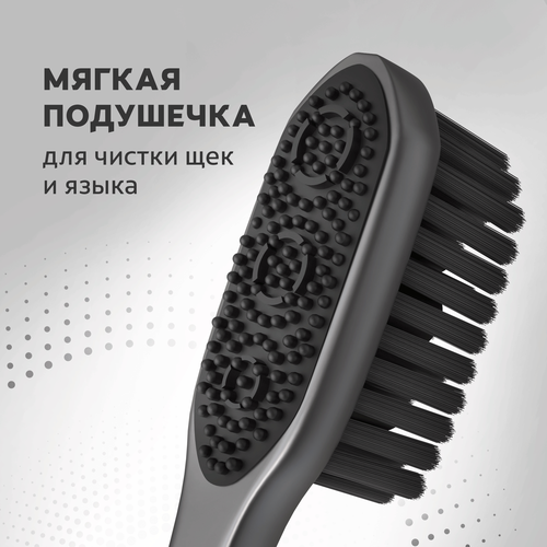 Зубная щетка COLGATE 360 Уголь, средней жесткости, 2шт, изображение