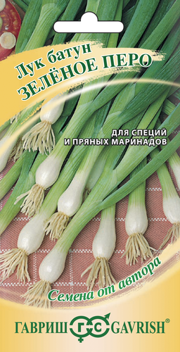 Семена ГАВРИШ Семена от автора, Лук-батун на зелень Зеленое перо, Ар. 10004806, 0,5г, картинка
