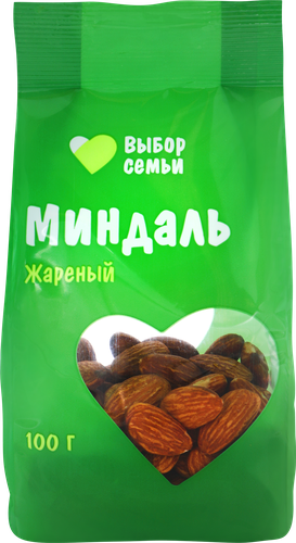 Миндаль ВЫБОР СЕМЬИ жареный, 100г, фото