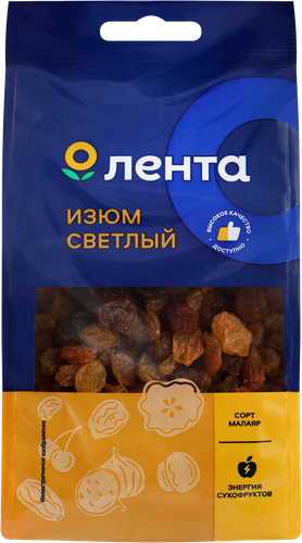 Изюм светлый ЛЕНТА Малаяр, без косточки, 150г, картинка
