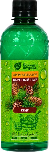 Ароматизатор для бани и сауны БАННЫЕ ШТУЧКИ Вкусный пар Кедр, Арт. 32224, 350мл, детальное фото
