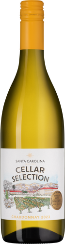 Вино CELLAR SELECTION Шардоне ординарное белое полусухое, 0.75л
