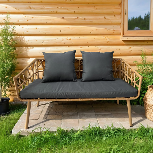 Диван садовый GIARDINO CLUB искусственный ротанг, Арт. 205044-2, детальное фото