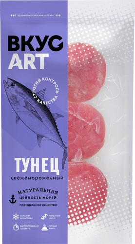 Тунец замороженный ВКУСАРТ медальон, 400г, фотография