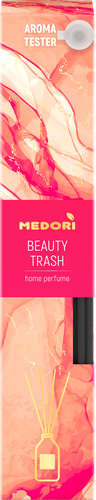 Аромадиффузор MEDORI Beauty Trash, с микрофибровыми палочками, с пробником, 50мл, фотография
