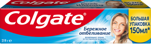Зубная паста COLGATE Бережное отбеливание, 150мл, картинка
