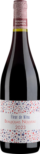 Вино BEAUJOLAIS NOUVEAU Божоле Нуво Флер де Нина Бургундия молодое сортовое красное сухое, 0.75л, фото