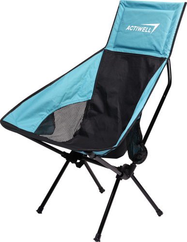 Кресло складное ACTIWELL 64х39х85см до 100кг, с удлиненной спинкой и  подушкой, Арт. MU042901, вид