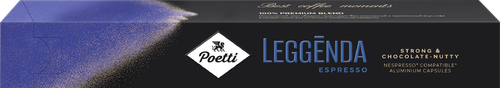Кофе в капсулах POETTI Leggenda Espresso, 10кап, вид