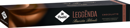 Кофе в капсулах POETTI Leggenda Chocolatto, 10кап, вид