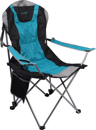 Кресло складное для пикника ACTIWELL 59х59х105см до 120кг усиленное регулируемое, с подстаканником, Арт. MU050103-1, изображение