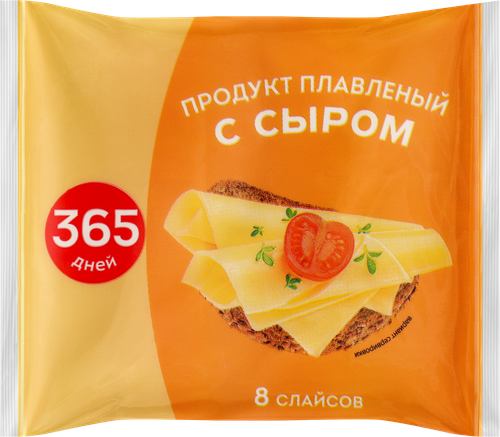 Продукт плавленый 365 ДНЕЙ с сыром 50%, нарезка, с змж, 130г, детальное фото