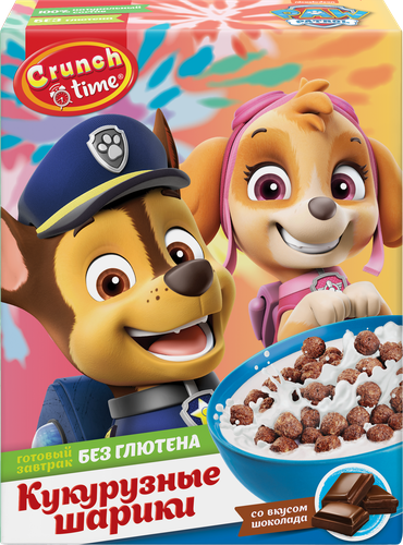 Готовый завтрак CRUNCH TIME Patrol Шарики со вкусом шоколада, 170г, изображение