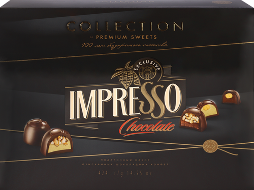 Набор конфет IMPRESSO Премиум черный, 424г, фотография