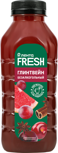Напиток глинтвейн безалкогольный ЛЕНТА FRESH, 500мл, фотография