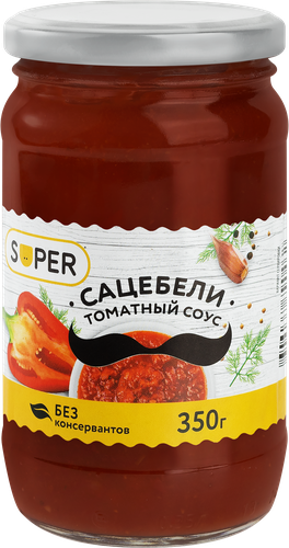 Соус томатный SUPER Сацебели, 350г, крупный план