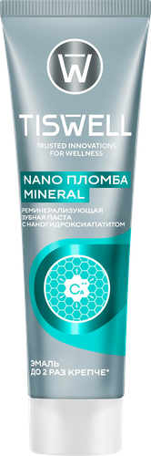 Зубная паста TISWELL реминерализующая с наногидроксиапатитом, 110г, вид