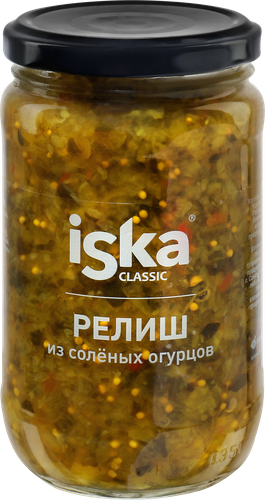 Соус ISKA Релиш из соленых огурцов, 350г, фотография