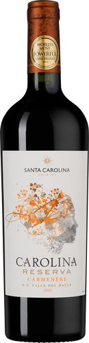Вино SANTA CAROLINA Каролина Ресерва Карменер ординарное красное сухое, 0.75л