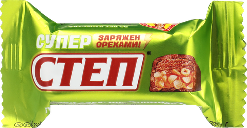 Конфета СТЕП Super Step, шоколадная нуга и лесной орех, весовая, фотография