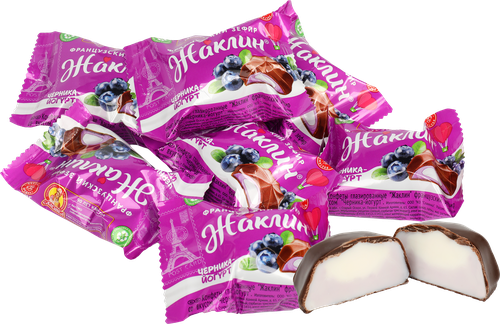 Конфета желейная СЛАВЯНКА Жаклин черника-йогурт, весовая, фото