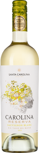 Вино SANTA CAROLINA Carolina Reserva Совиньон Блан ординарное белое сухое, 0.75л