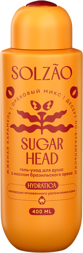 Гель для душа SOLZAO Sugar Head с маслом бразильского ореха, 400мл, картинка