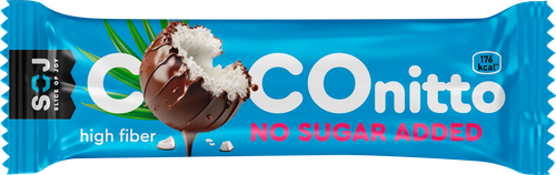 Батончик кокосовый SOJ Coconitto с ванильно-сливочным вкусом, без добавления сахара, 40г, изображение