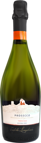 Вино игристое CASTELLO LONGOBARDO Prosecco Treviso белое сухое, 0.75л, изображение