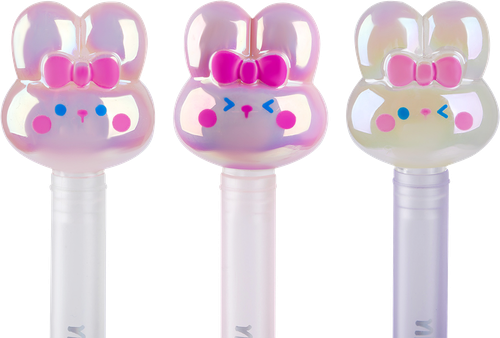 Ручка шариковая MESHU Crystal Kitten, синий, 0,7мм, с топпером, в ассортименте, вид