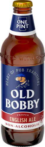 Напиток пивной безалкогольный OLD BOBBY Ale пастеризованный 0,5%, 0.568л, фото