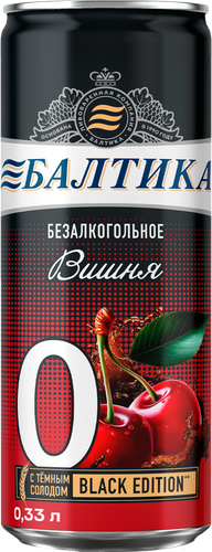 Напиток пивной безалкогольный БАЛТИКА N0 Вишня пастеризованный 0,5%, 0.33л, фото
