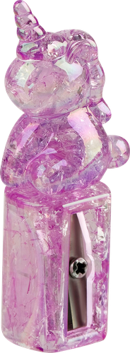 Точилка MESHU Cute unicorn пластиковая, 1 отверстие, в ассортименте, крупный план