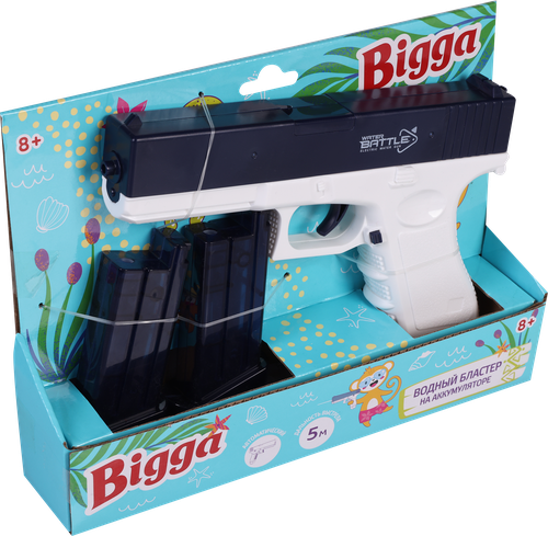 Водный пистолет BIGGA электрический, 20см, Арт. WF123, крупный план