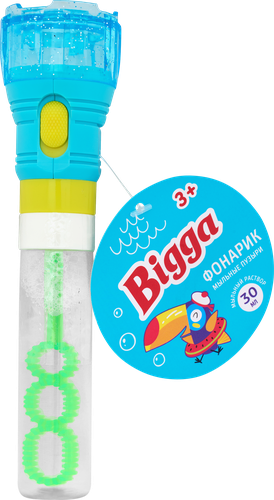 Мыльные пузыри BIGGA Фонарик со световыми эффектами, 30мл, Арт. BB954-A, фотография