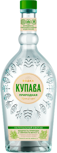 Водка КУПАВА Природная 40%, 0.7л