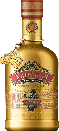 Водка ХАНСКАЯ Премиум Голд 40%, 0.7л, фото