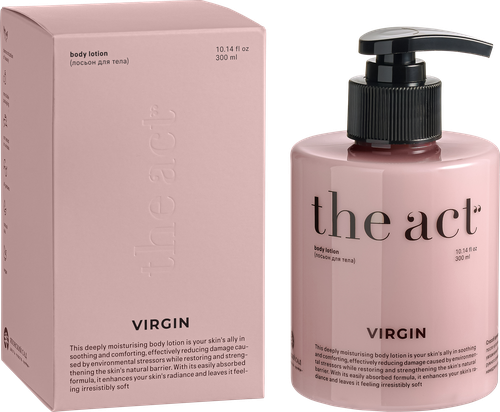 Лосьон для тела THE ACT Virgin парфюмированное, 300мл, крупный план