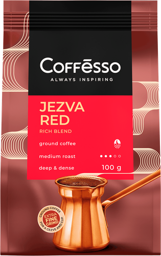 Кофе молотый COFFESSO Jezva Red, 100г, картинка
