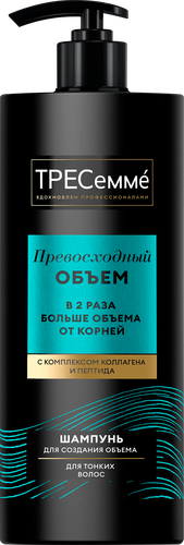 Шампунь для волос ТРЕСЕММЕ Превосходный объем, для создания объема, 1л, вид