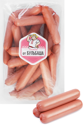 Сосиски от Бульбаша, высший сорт, весовые, вид