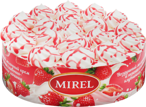 Торт MIREL Клубничный милкшейк, 650г, детальное фото