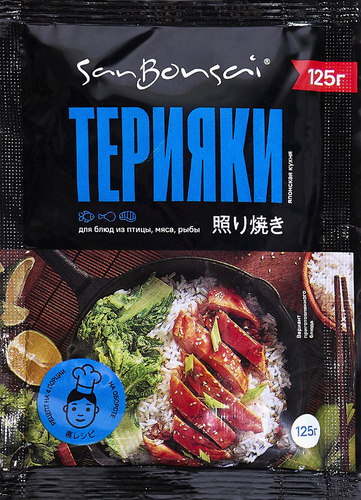 Соус соевый SANBONSAI Для приготовления Терияки, 125г, вид