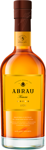 Коньяк ABRAU ординарный 5 лет 40%, 0.5л, фотография