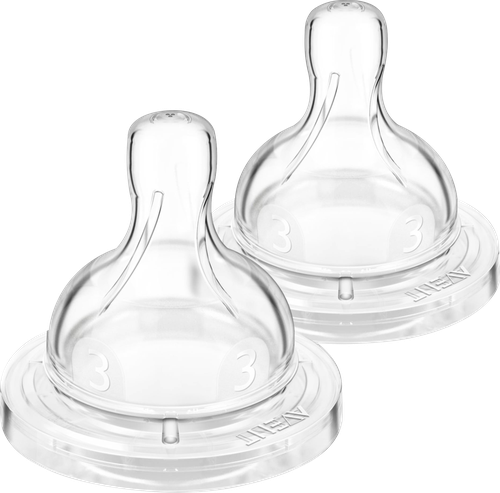 Соска для бутылочки PHILIPS AVENT Anti-colic средний поток, с 3 месяцев, Арт. SCY763/02, 2шт, фото