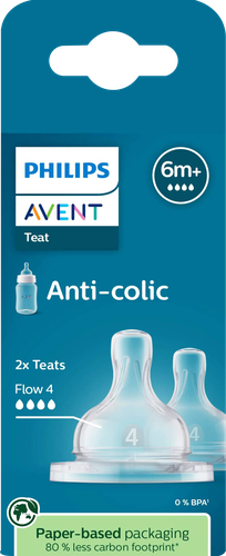 Соска для бутылочки PHILIPS AVENT Anti-colic, с 6 месяцев, Арт. 
SCY764/02, 2шт, фото